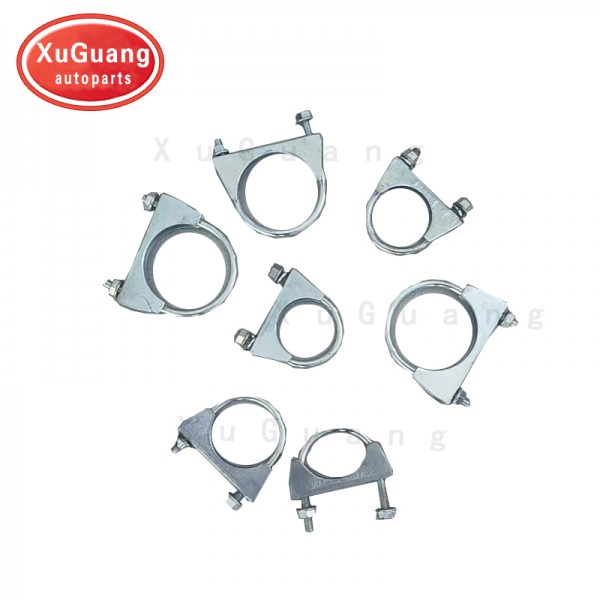 XG-AUTOPARTS Universal U Bolt Exhaust Clamps Heavy Duty Clamp with Nuts All Sizes